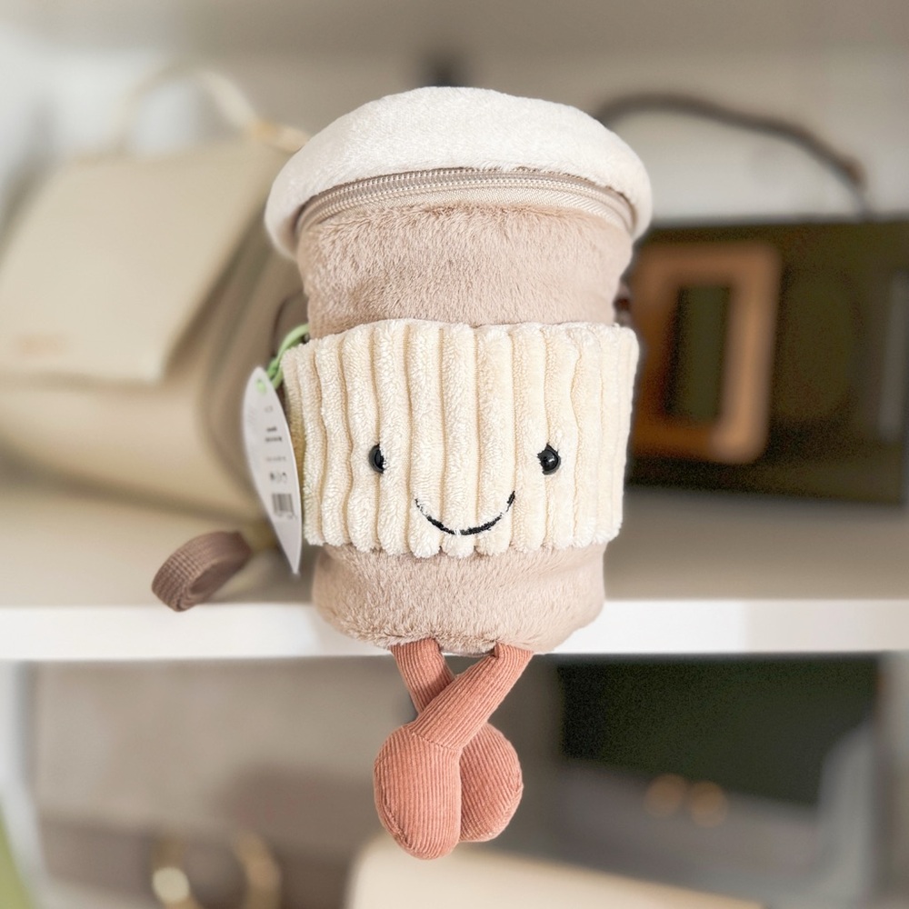 Jellycat Amuseable Coffee To Go Bag NWT